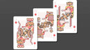 Bicycle Little Atlantis Day Playing Cards featuring unique designs with ornate and colorful illustrations of sea creatures on the face cards, showcasing a playful and whimsical aesthetic ideal for games and card enthusiasts.