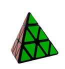 Triminx by Project Genius is a colorful mechanical puzzle shaped like a pyramid. It features multiple triangular faces with vibrant green and red colors. Ideal for puzzle enthusiasts looking for a challenging and engaging experience.