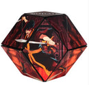 The Shashibo Avatar Fire is a vibrant, transformable puzzle featuring an artwork of a character wielding a sword against a fiery backdrop. The uniquely designed cube can be manipulated into various shapes, encouraging creativity and engagement. Suitable for all ages, this versatile toy offers both a challenging mechanical puzzle and a visually stunning collectible.