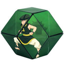 The Shashibo Avatar Earth by Geobenders is a vibrant, shape-shifting puzzle featuring a character in traditional attire against a lush green background. It showcases an engaging design perfect for stress relief and imaginative play, boasting multiple configurations and a sturdy, colorful exterior that captivates users.