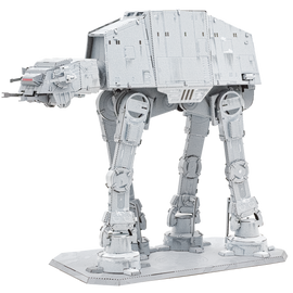 The ICONX Imperial AT-AT model by Fascinations is a detailed DIY kit showcasing the iconic Star Wars walking vehicle. The model features intricate design elements, including articulated legs and a spacious body. This stunning replica is perfect for enthusiasts and collectors who enjoy assembling unique models.