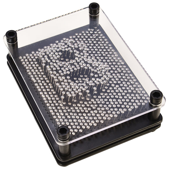 Image Captor by U.S. Toy is a fun DIY kit featuring a pin art board. The board has numerous pins that create 3D shapes and impressions when pressed, offering an engaging hands-on experience for creativity and imagination.