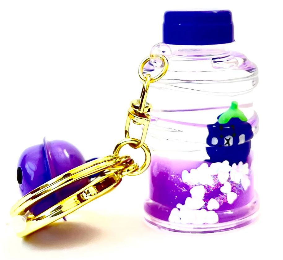 Eggplant Floaty Keychain