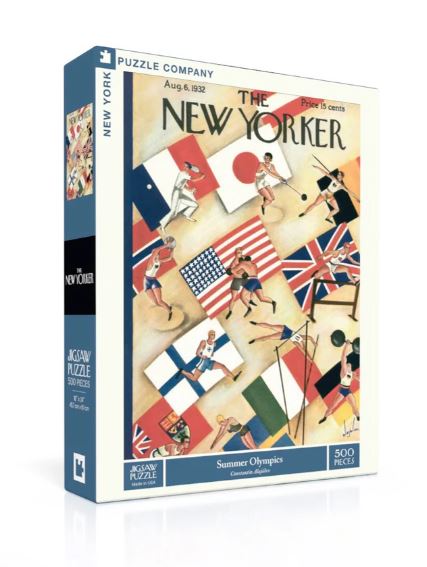 The Summer Olympics jigsaw puzzle by New York Puzzle Company features an artistic representation of athletes from various countries, showcasing the spirit and diversity of the Olympic Games. The puzzle comes in a brightly colored box and contains 500 pieces, making it perfect for puzzle enthusiasts and sports fans alike.