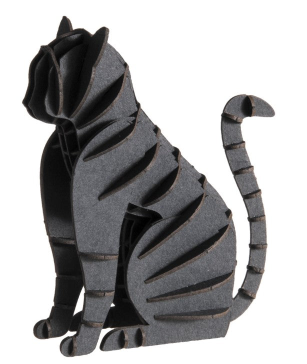 3D Paper Model Black Cat