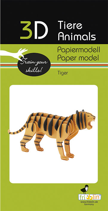 3D Paper Model Tiger