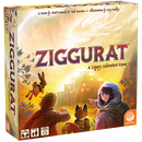 The Ziggurat game box by MindWare, featuring vibrant artwork depicting a fantasy landscape with characters and creatures. The title 'Ziggurat' is prominently displayed along with the tagline 'A Legacy Adventure Game'.