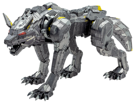The Premium S: CYBER WOLF by Fascinations is a stunning DIY kit featuring a detailed metallic wolf model. It showcases intricate mechanical parts and a striking design with glowing red eyes, perfect for builders and collectors alike.
