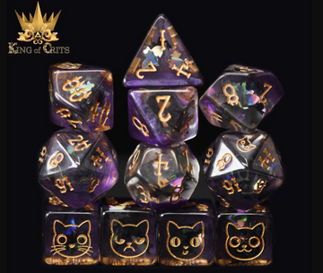  11-piece RPG dice set from King of Crits