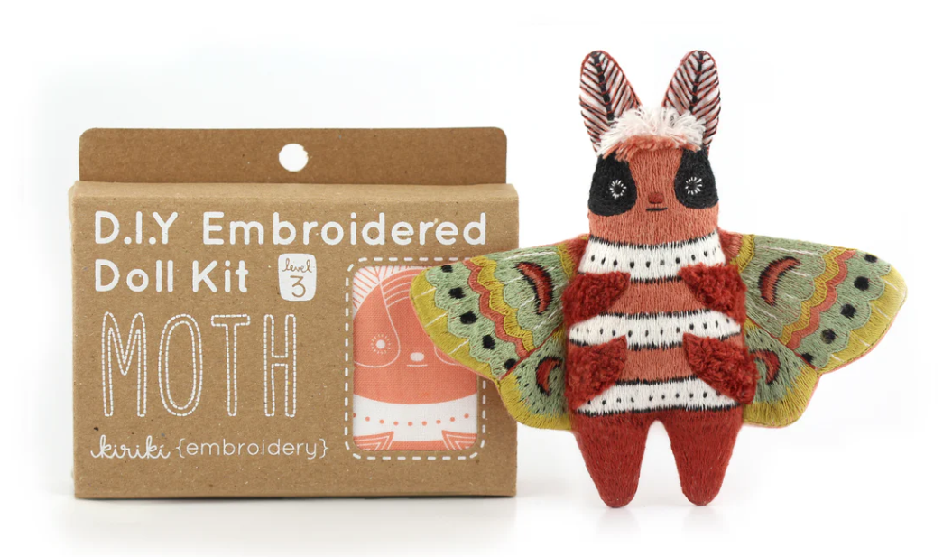 Moth Doll Embroidery Kit