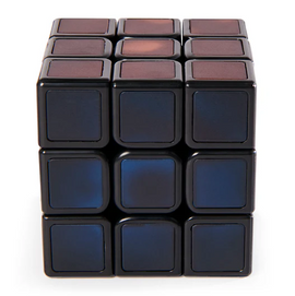 The Rubik's Phantom Cube by Spin Master is a sleek mechanical puzzle featuring a unique design with dark, semi-reflective squares. Its mysterious appearance challenges users to solve the cube, offering an engaging and stimulating brain teaser experience.