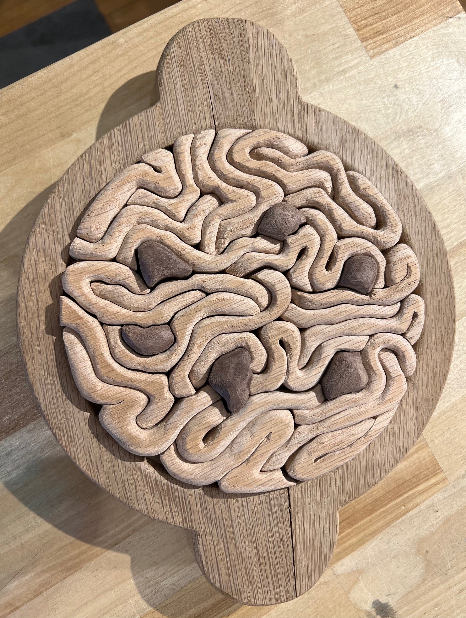 Pasta Puzzle - 9" Hand Carved