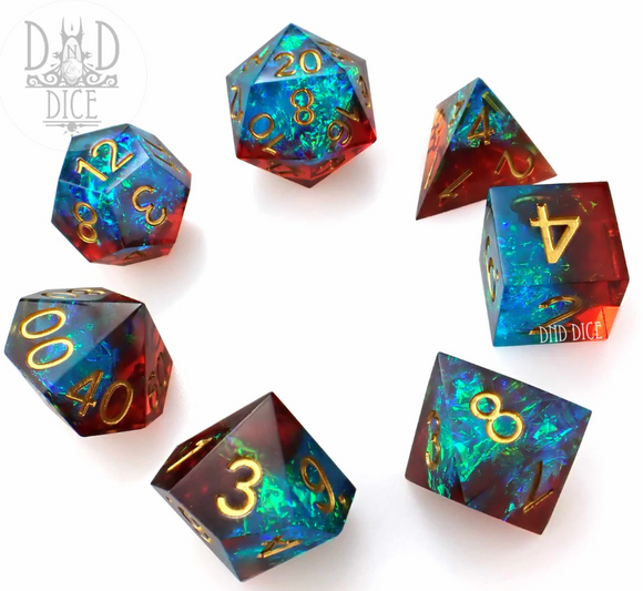 Spark Plug 7pc RPG Acrylic Dice Set