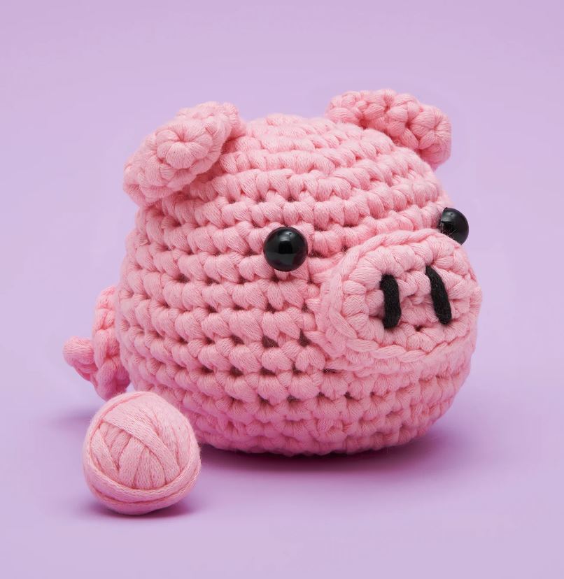 Bacon the Pig Beginner Crochet Kit