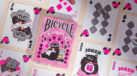 Bicycle Cat (Pink)  Cards