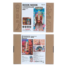 Street Scene Book Nook Box Front and Back