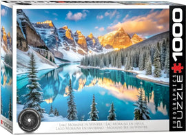 Lake Moraine in Winter 1000 Piece HDR Photography Puzzle Box