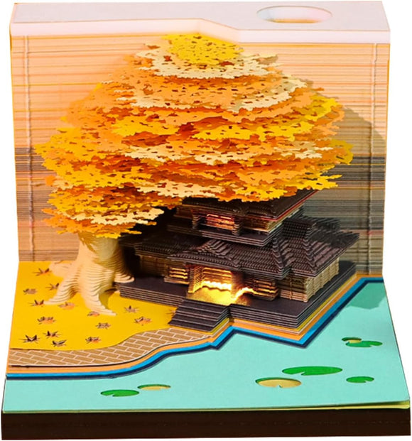 2025 Yellow Marriage Tree Calendar & Memo Pad