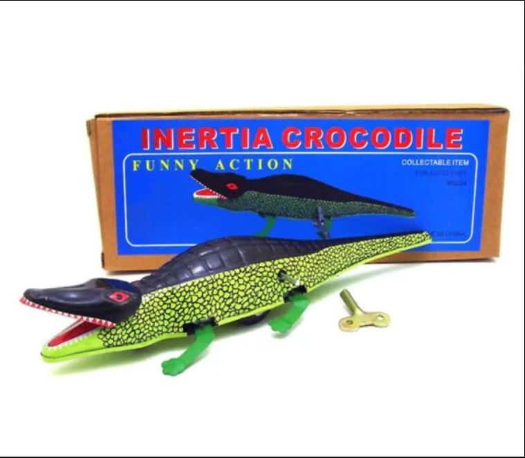 TIN WIND-UP CROCODILE