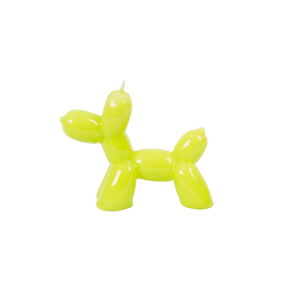 Lime Balloon Dog Candle