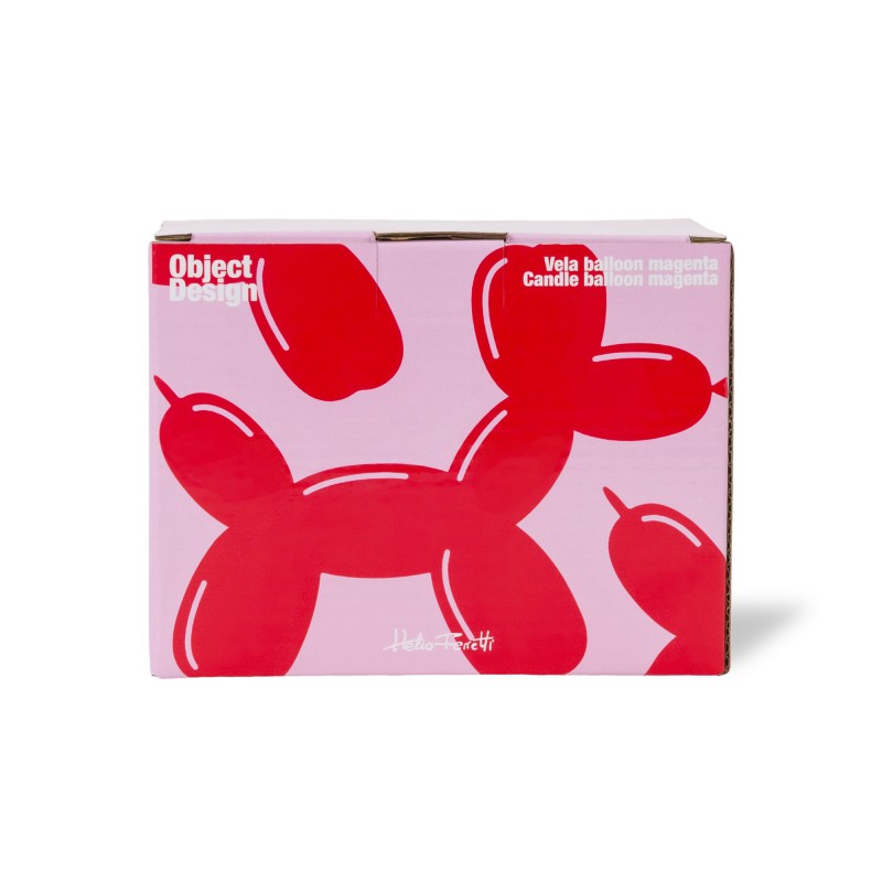 Magenta Balloon Dog Candle - 0