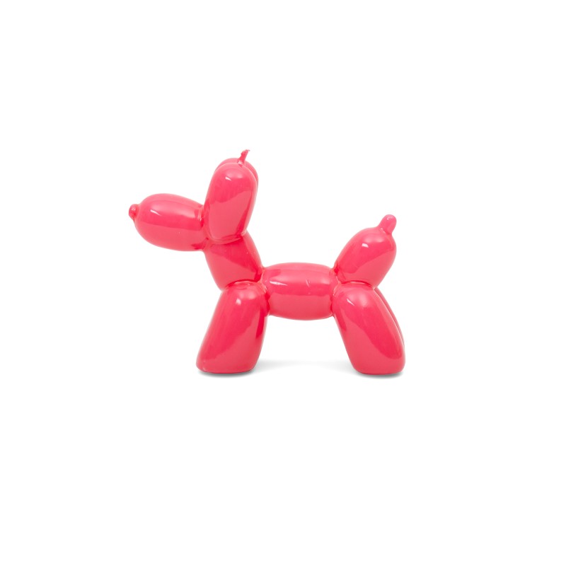 Magenta Balloon Dog Candle