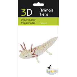 3D Paper Model Axolotl packaging