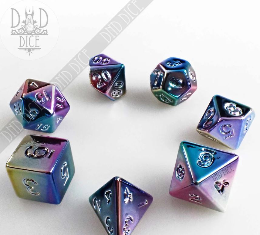 Graffiti Rainbow 7pc RPG Dice