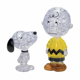 Deluxe Snoopy & Charlie Brown 3D Crystal Puzzle
