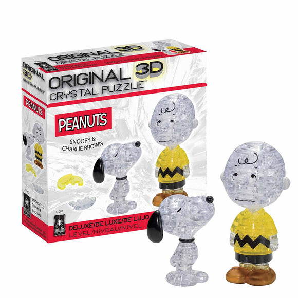 Deluxe Snoopy & Charlie Brown 3D Crystal Puzzle