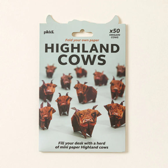 Highland cow paper kit packaging
