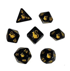 Kitty Clacks: Salem 7pc RPG Dice Set