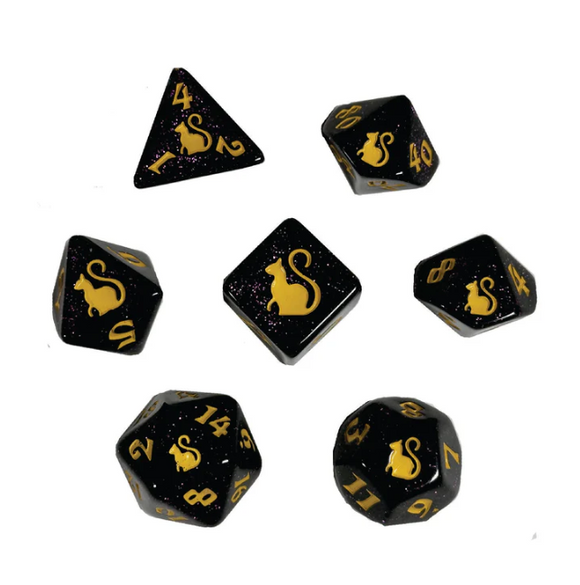 Kitty Clacks: Salem 7pc RPG Dice Set