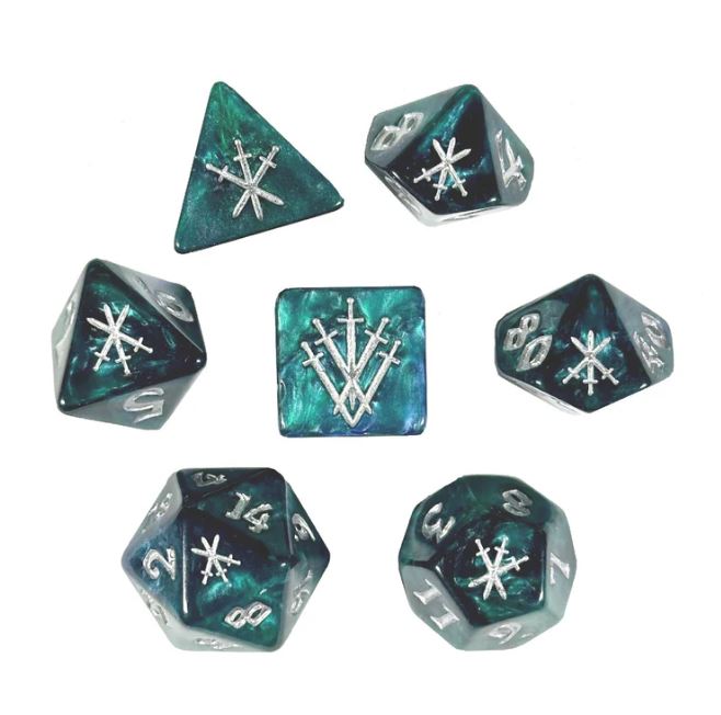 Knight's Blade 7pc D&D Dice Se