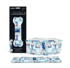 Waterlilies Dog Bowls Set of 2