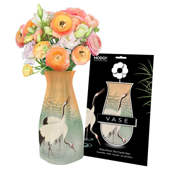 Ohara Koson Two Cranes Vase