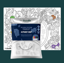 Alphabet Soup Sensory Coloring Mat