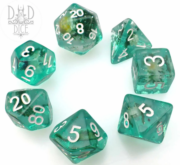 Cozy Cottage Night 7pc RPG Dice Set
