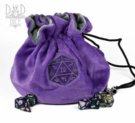 Big Fuzzy Dice Bag: Purple