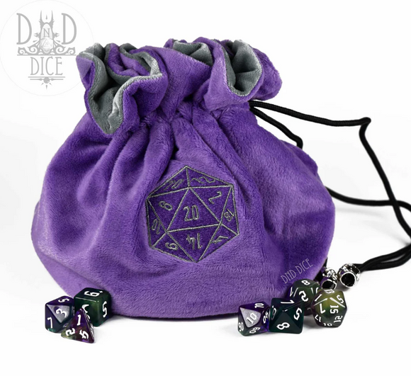 Big Fuzzy Dice Bag: Purple