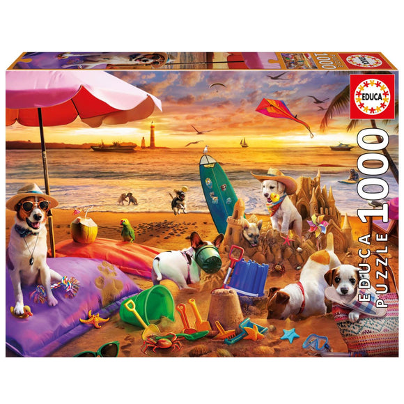 Dogs Playing at the Beach