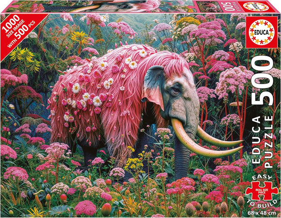 Floral Elephant 500PC