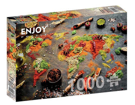 World Map in Spices
