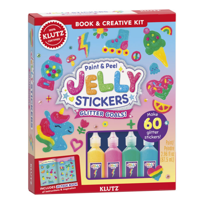 Paint & Peel Jelly Stickers: Glitter Goals