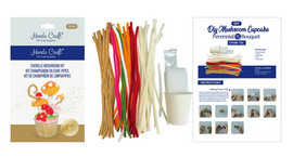 Chenille Mushroom Cupcake Kit - 0