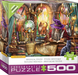 Eurographics puzzle box with a wizard and mystical elements on the cover