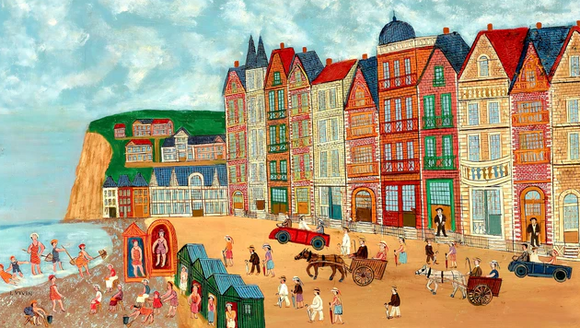 Seaside bathing jigsaw