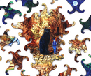Pieces from Ulthar wooden jigsaw