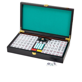 Mahjong Tile Set in Colorful Case - 0