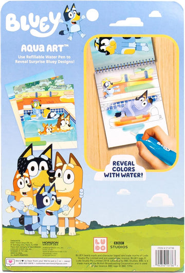 bluey aqua art